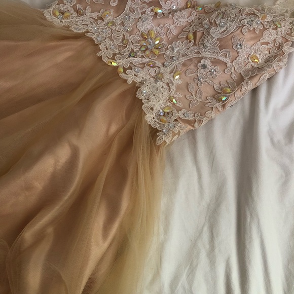 Quince/Sweet 16/ Homecoming/ Prom Lace Dress - Picture 6 of 13